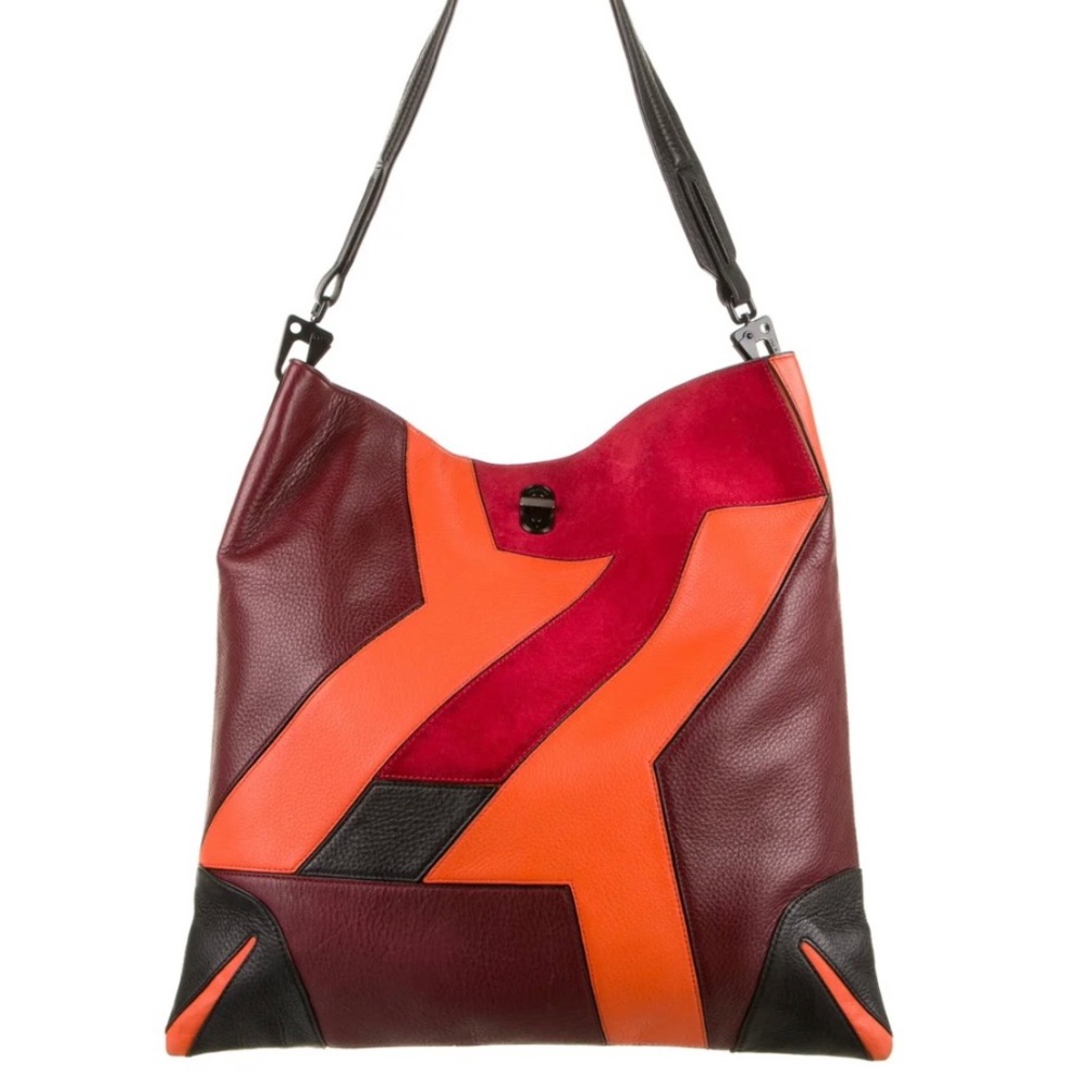 Rag & Bone Sullivan Patchwork Leather Hobo Bag, B… - image 2